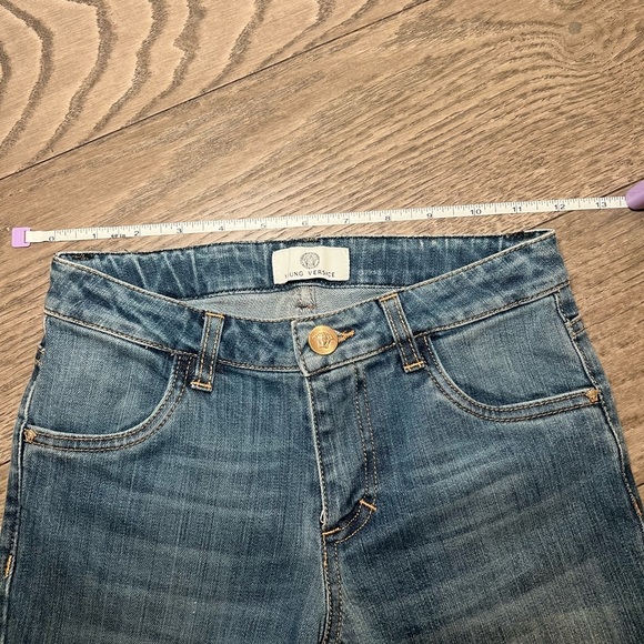 Authentic Versace Kids Straight Leg Blue Jeans - Picture 7 of 10